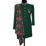 African Men Coat Long Sleeve Men Clothes Suit Jacket Dashiki Tops Coat Print Patchwork Blazer Wedding Dress