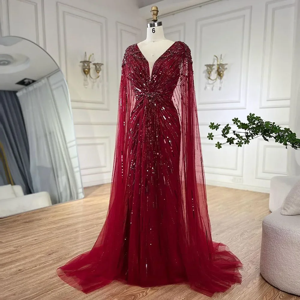 Serene Hill Turquoise Mermaid Evening Dresses Gowns