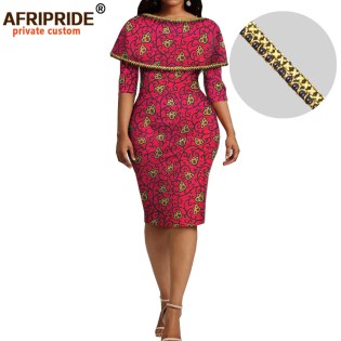 Ankara Knee Length Dresses | Ankara Wax Dress Women | Ankara Wax Prints Dress