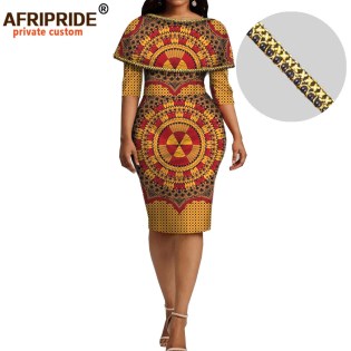 Ankara Knee Length Dresses | Ankara Wax Dress Women | Ankara Wax Prints Dress