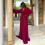 Ramadan Eid Black Islam Muslim Dress Kaftan Robe Longue Femme Kebaya African Dresses For Women Caftan
