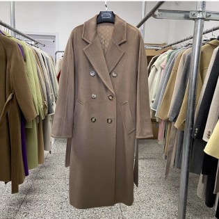 Winter Thick Warm Woolen Women Coat 90% Wool Cashmere Belted Coat Double-sided Cashmere Jacket Women's Xlong Luxury