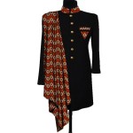 African Men Coat Long Sleeve Men Clothes Suit Jacket Dashiki Tops Coat Print Patchwork Blazer Wedding Dress