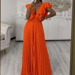 Dashiki African Elegant Fashion Women Pleated Jumpsuits Sleeveless Wide Leg Pants Rompers Party Office